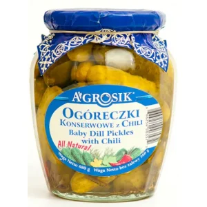 AGRO BABY DILL CHILLI PICKLES 680g x 6