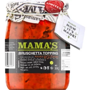 MAMA'S MILD BRUSCHETTA TOPPING 550g x 12