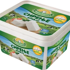 SIPKA COW'S WHITE CHEESE Slices 1kg  x 6
