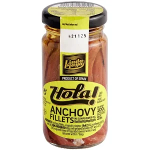 ANCHOVIE FILLETS IN S/F OIL Glass100g x 12