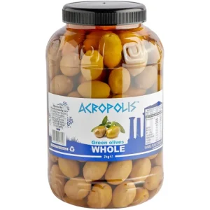 ACR GREEN WHOLE OLIVES 2kg x 6
