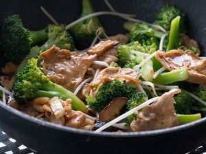 Sliced Dried Shitake and Dried Sliced Daikin Stir Fry