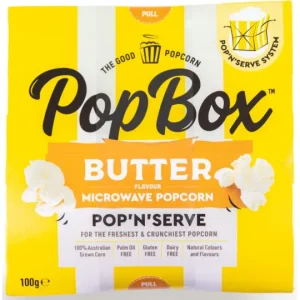 POP BOX POPCORN BUTTER 100g x 10