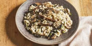 Vegan Chopped Wild Porcini Mushroom Risotto