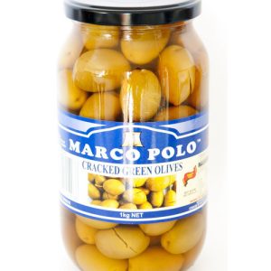 MP GREEN CRACKED OLIVES 1kg x 6