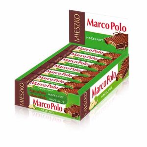 MARCO POLO HAZELNUT WAFERS 34g X 25