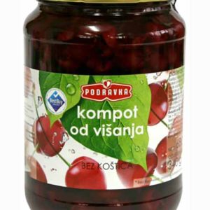 PODRAVKA SOUR PITTED CHERRIES 680gr x 12